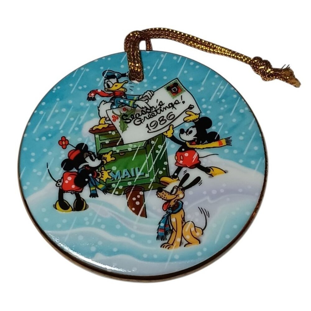 Disneyland Christmas Season's Greetings 1986 Mickey Mouse Marty Sklar Estate